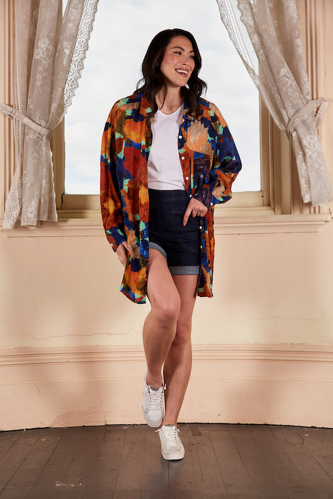 Olga de Polga Peggy Denim Shorts - Indigo Wash