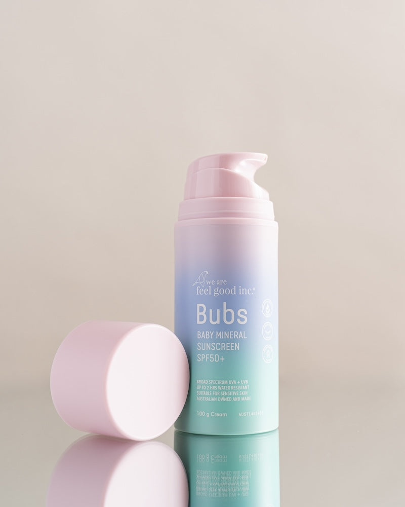 We Are Feel Good Inc Bubs Baby Mineral Sunscreen SPF50+