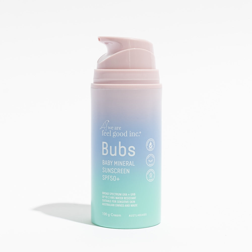 We Are Feel Good Inc Bubs Baby Mineral Sunscreen SPF50+