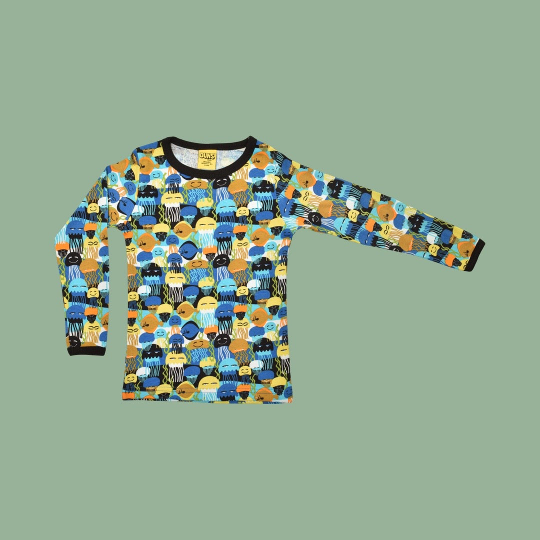 Duns Jellyfish Black Long Sleeve Kids' Top
