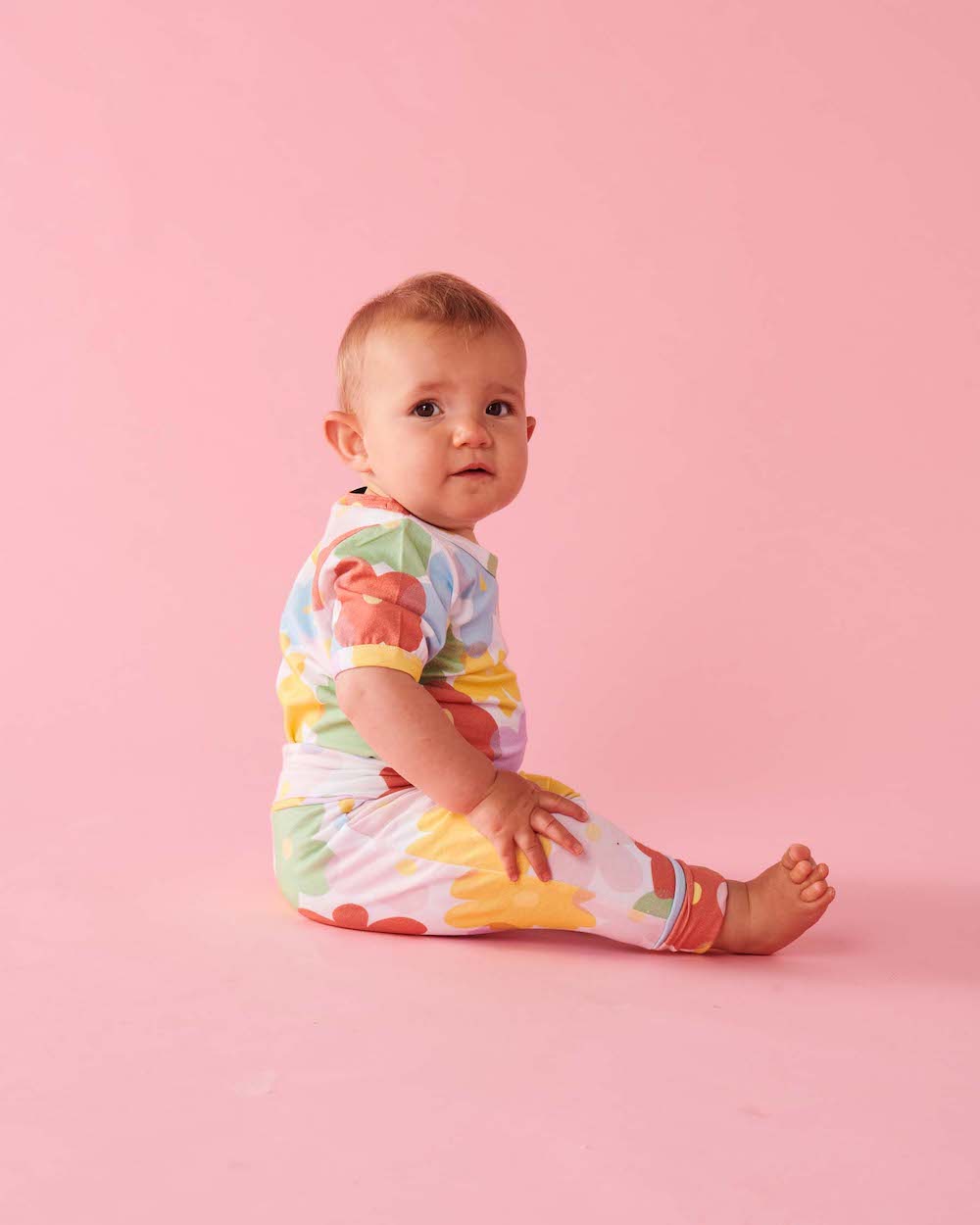 Kip & Co Paper Daisy Short Sleeve Romper