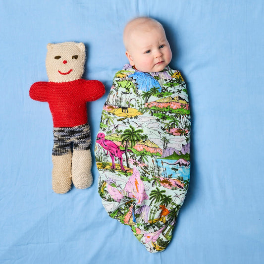 Kip & Co Jurassic Bamboo Baby Swaddle