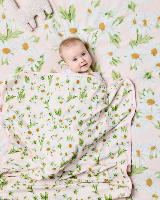 Kip & Co Sweet Daisy Organic Cotton Snuggle Blanket