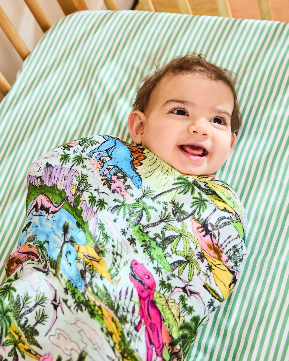 Kip & Co Jurassic Bamboo Baby Swaddle