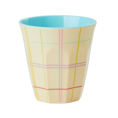 Rice Medium Cup - Pastel Check