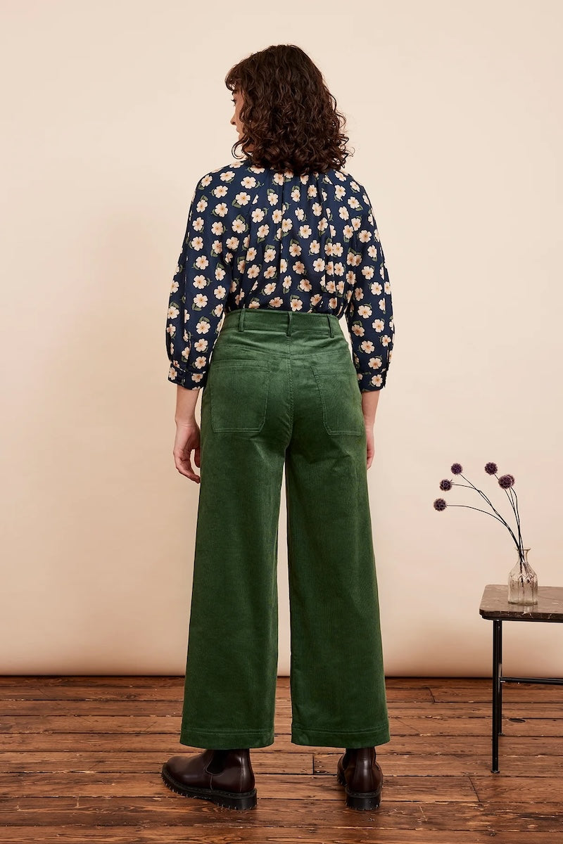 Emily & Fin Gwen Navy Floral Blouse