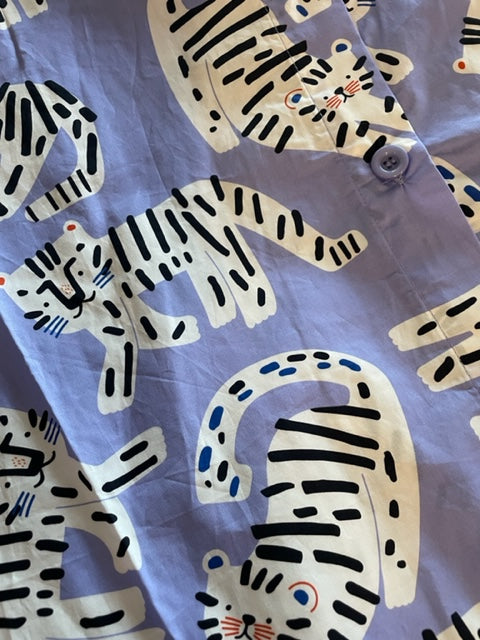 Close up of Origami Doll Fiona Tiger Skirt
