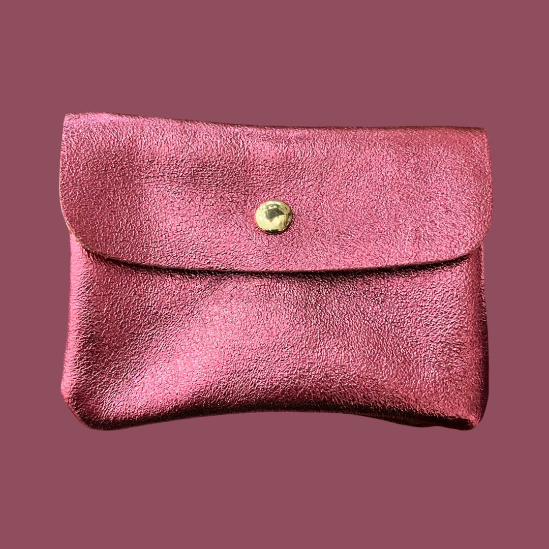 Royal Marais Metallic Leather Kangoo Wallet