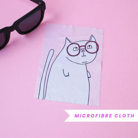 Able & Game Kitty Glasses Microfibre Cloth