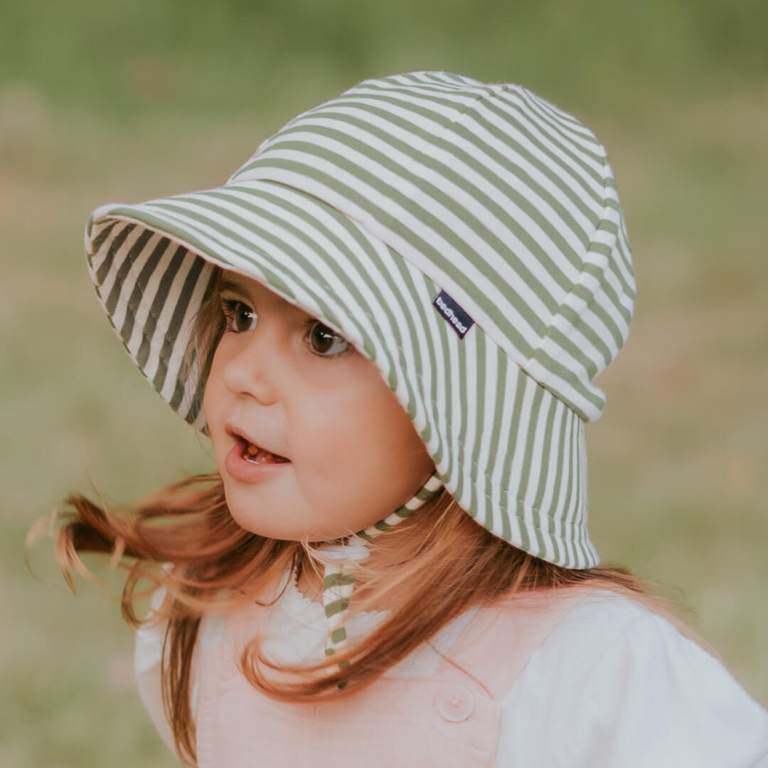 Bedhead Khaki Stripe Bucket Hat