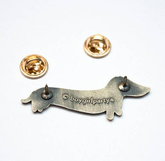 Boygirlparty Dachshund Pin