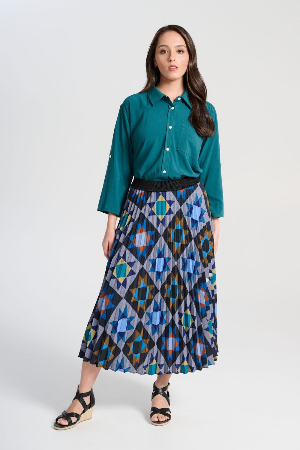 Olga de Polga Veda Night Pleated Skirt