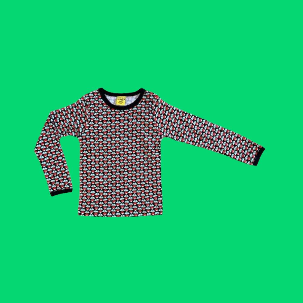 Duns Black Mini Radish Long Sleeve Kids' Top