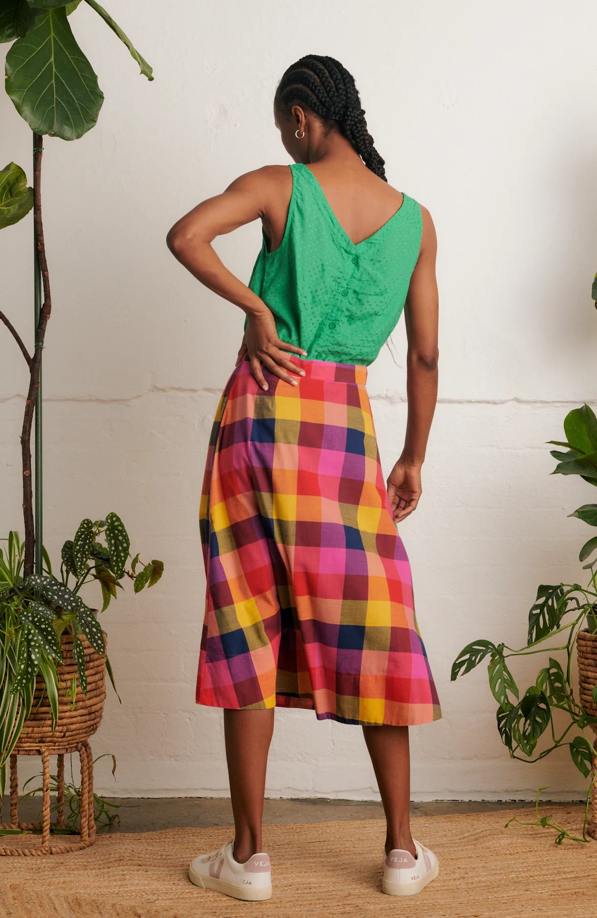 Emily & Fin Brianna Plaid Skirt