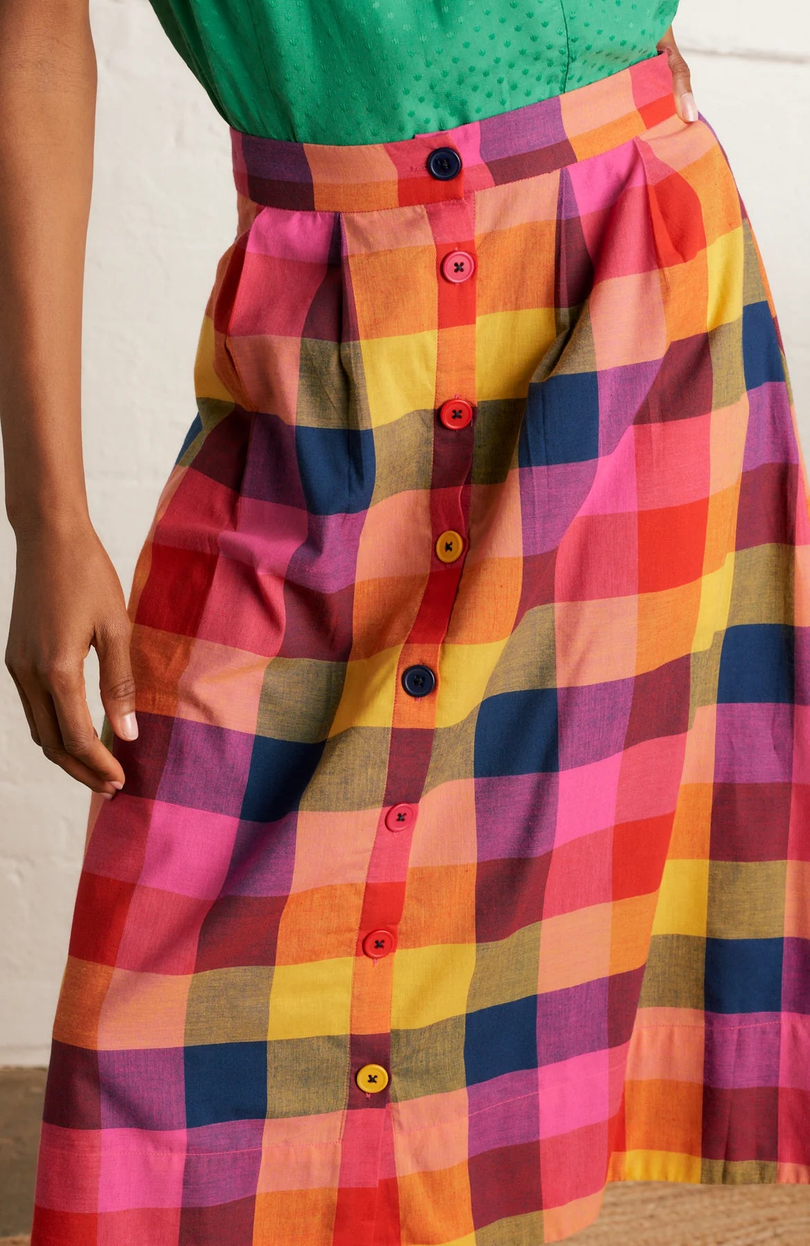 Emily & Fin Brianna Plaid Skirt