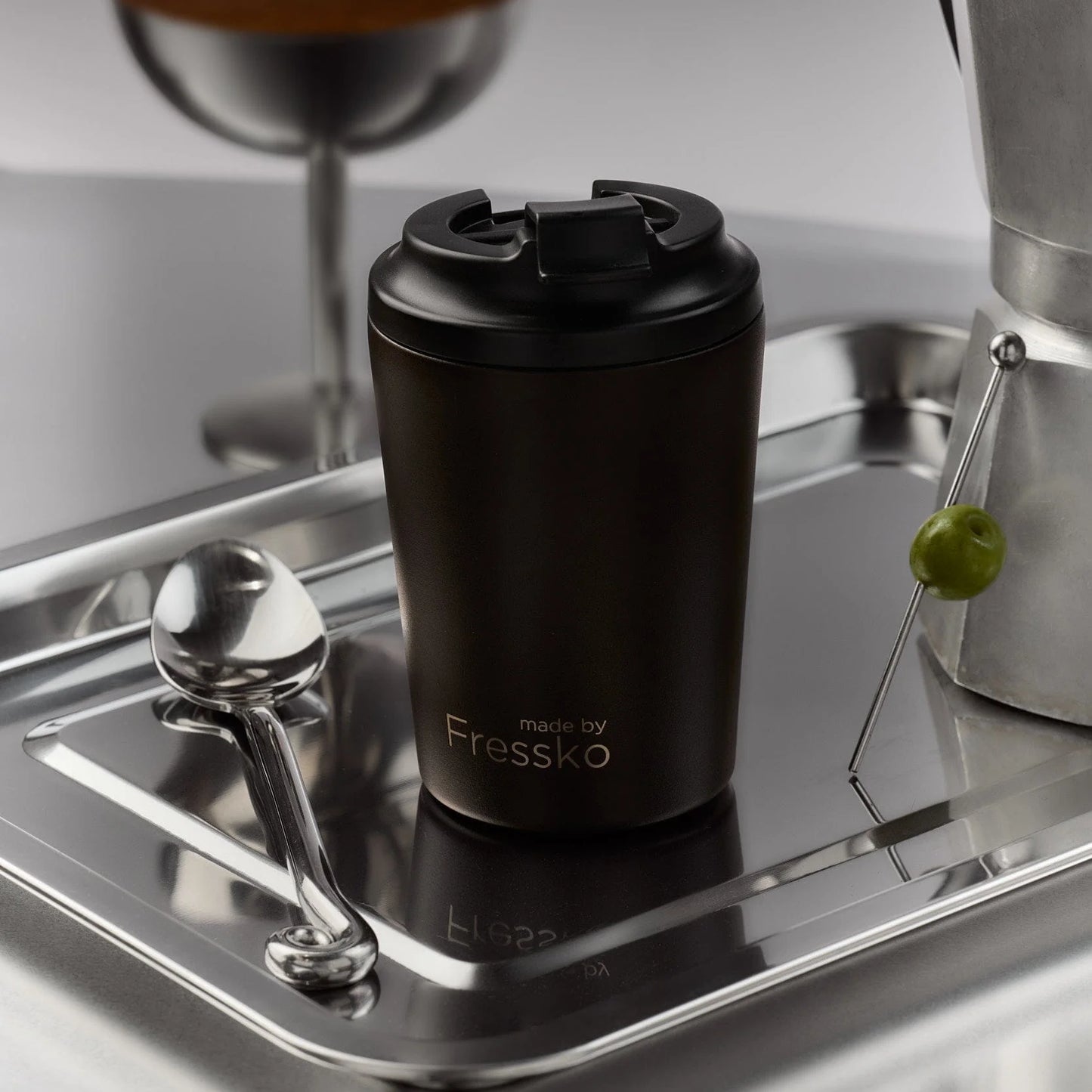 Fressko Ceramic Interior Bino Reusable Coffee Cup - 8oz
