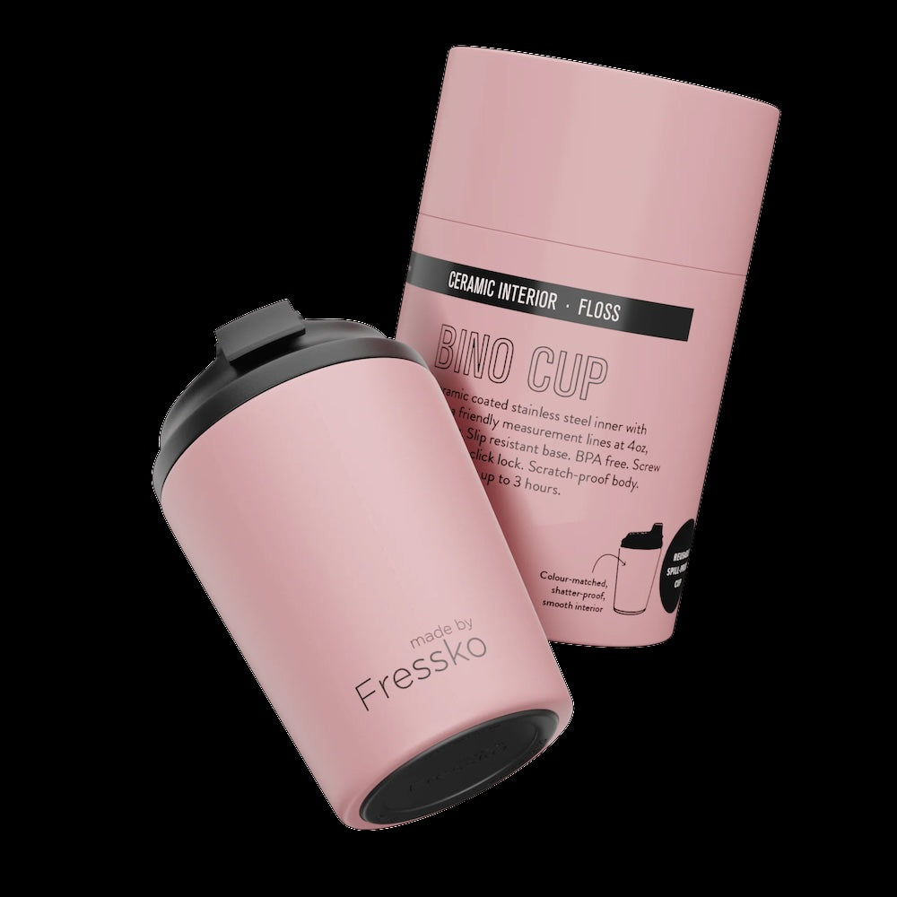 Fressko Ceramic Interior Bino Reusable Coffee Cup - 8oz