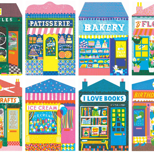 Happily Puzzles Shops 1000 Piece Jigsaw Puzzle