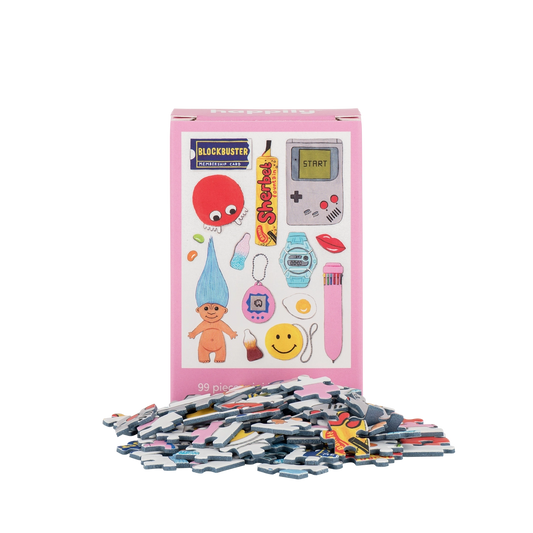 Happily Puzzles Retro 90s 99 Piece Mini Jigsaw Puzzle