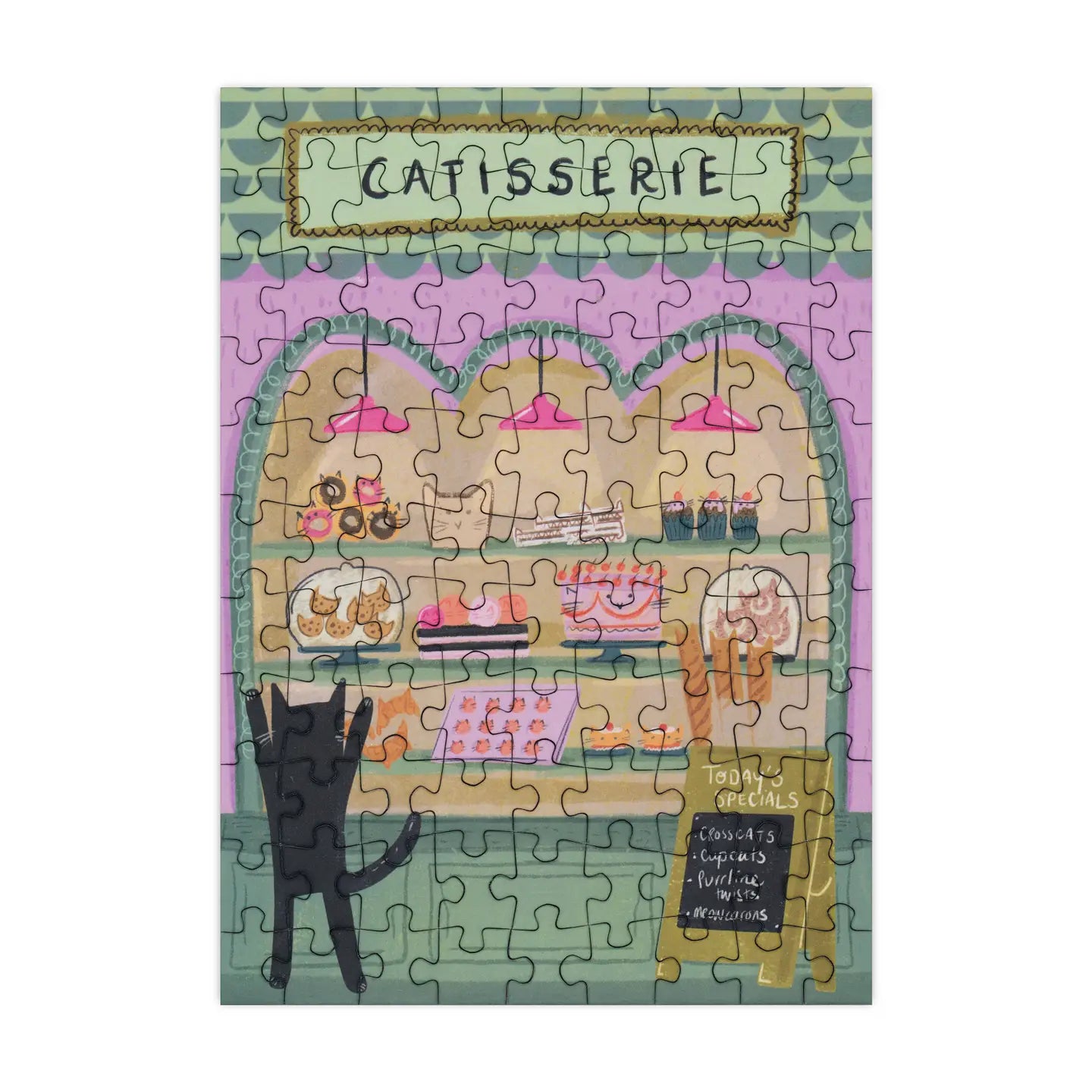 Happily Puzzles Catisserie 99 Piece Mini Jigsaw Puzzle
