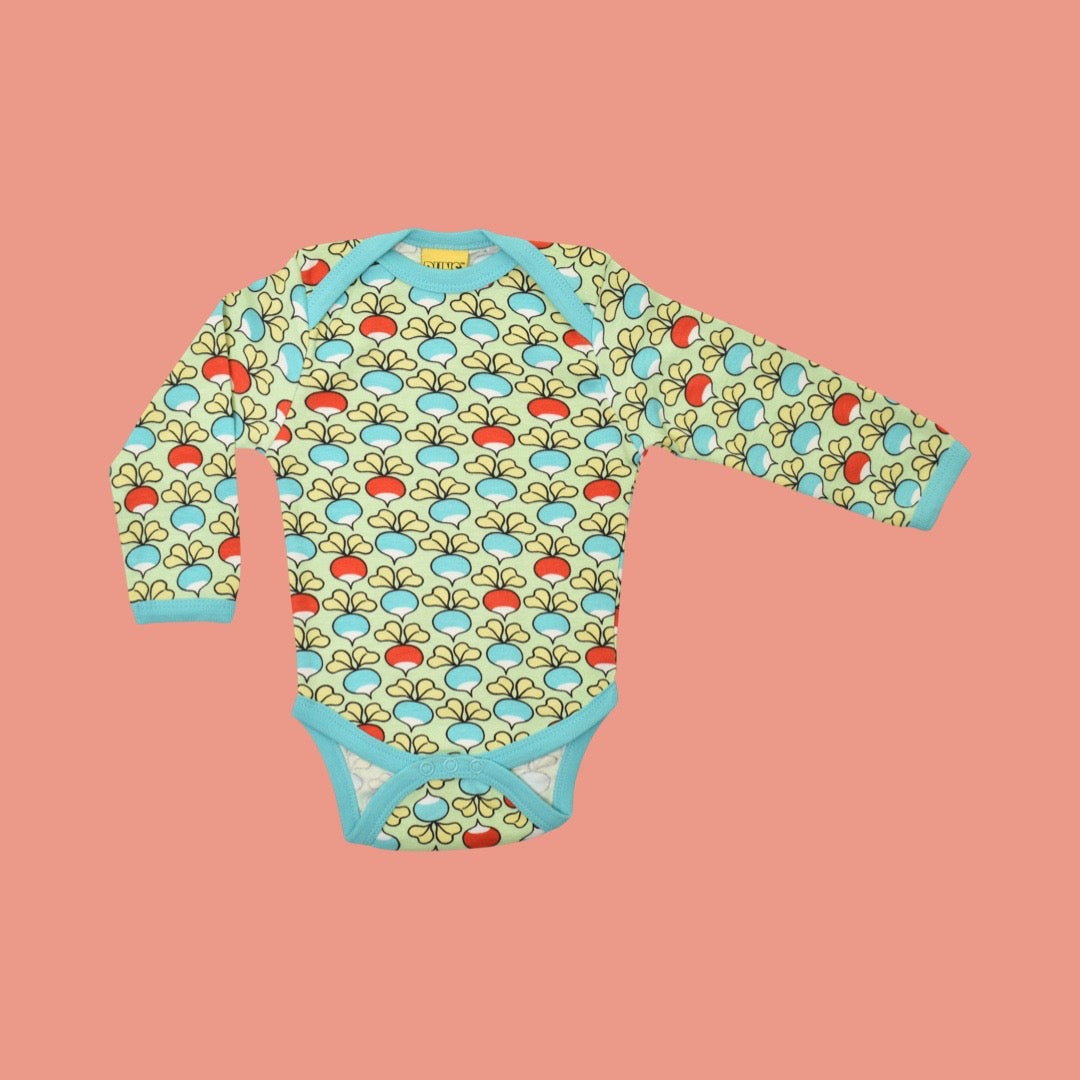 Duns Multi Radish Green Ash Long Sleeve Bodysuit