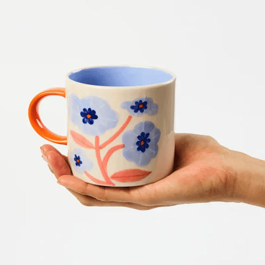 Jones & Co Bloomie Blue Flower Mug