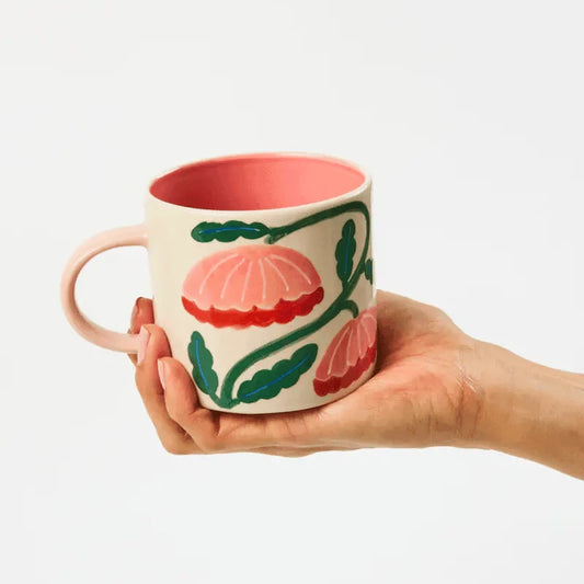 Jones & Co Bloomie Pink Flower Mug