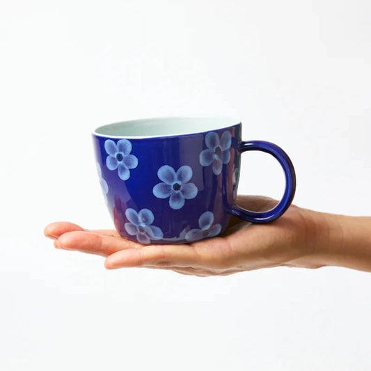 Jones & Co Chino Mug - Navy Daisy