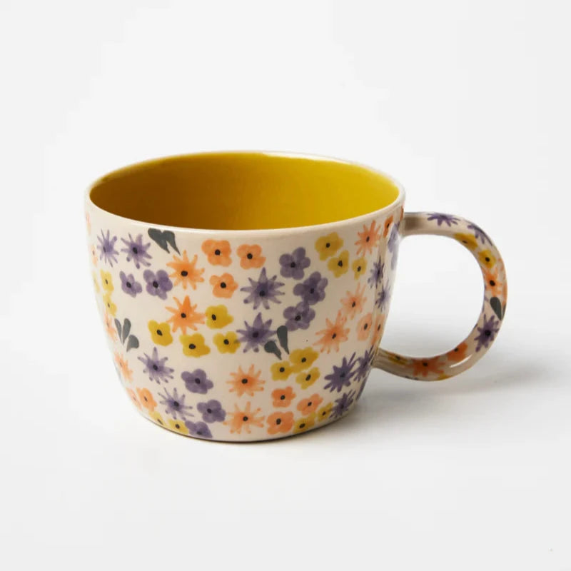Jones & Co Ditsy Mug - Chartreuse