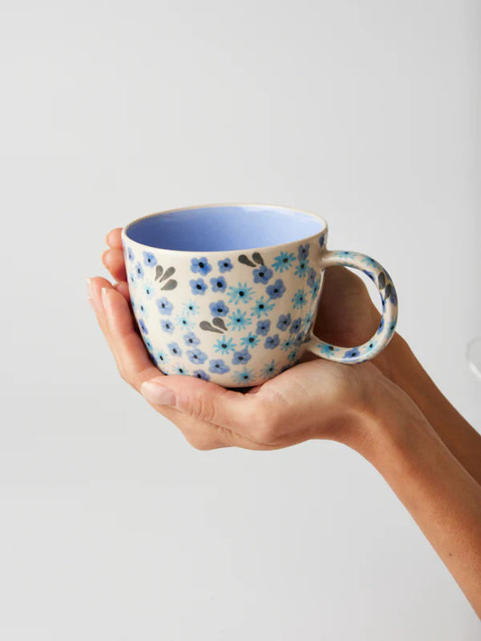 Jones & Co Ditsy Mug - Periwinkle