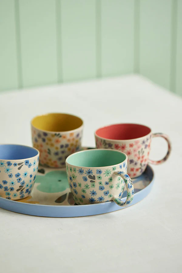 Jones & Co Ditsy Mug - Chartreuse