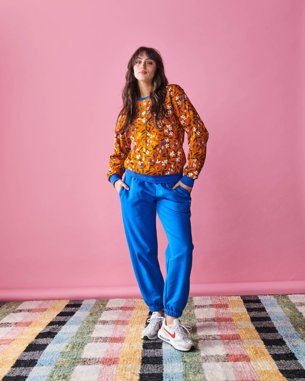 Kip & Co Canopy Adult Organic Cotton Sweater worn by a model