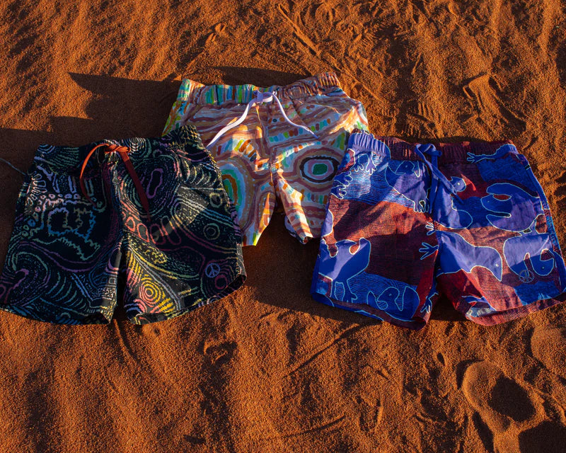 Kip & Co X Ernabella Arts Tjala Tjukurpa Boardies