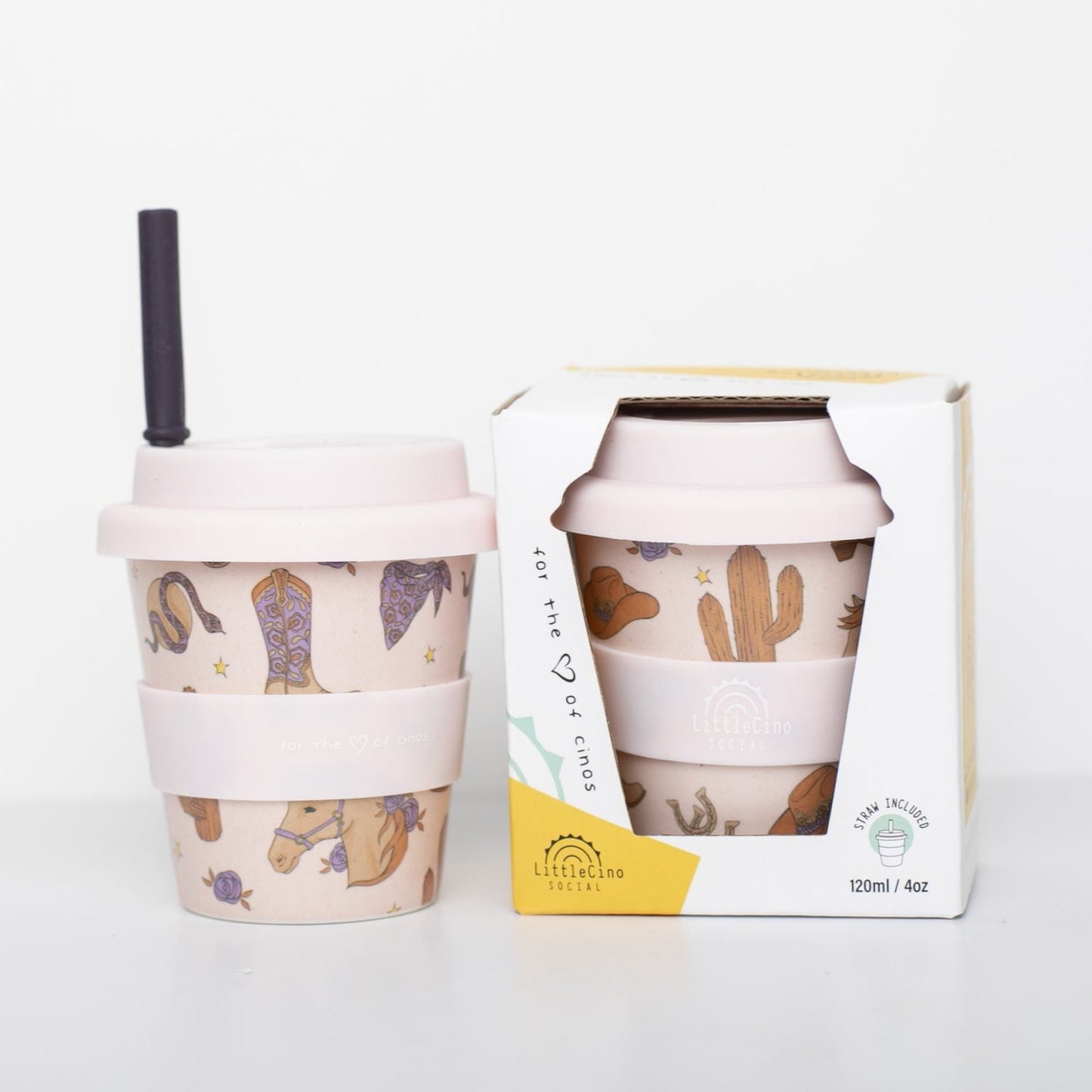 Little Cino Social This Aint Texas Babycino Cup - Pink Frost