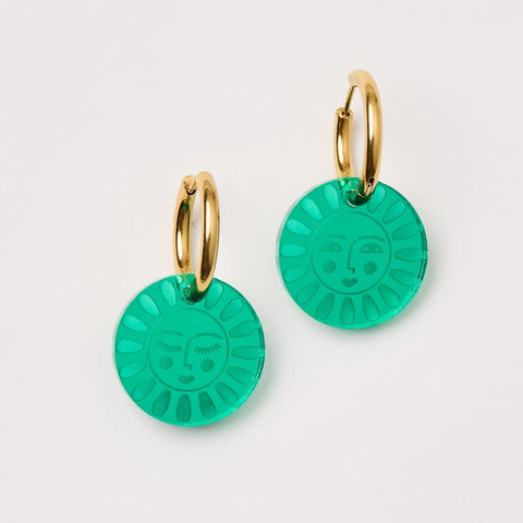 Martha Jean Blossom Bright & Shy Earrings - Green