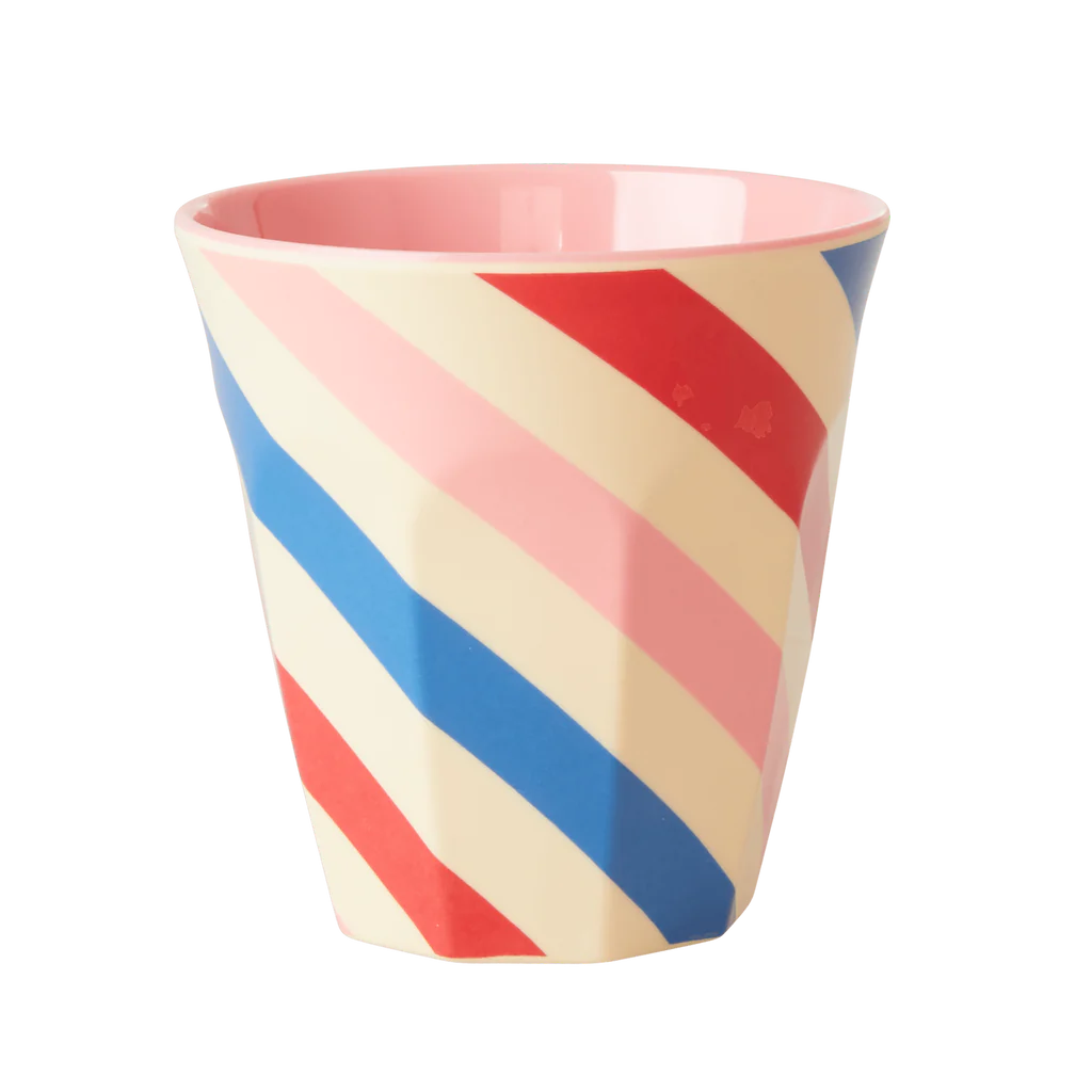 Rice Medium Cup - Candy Stripes Bright