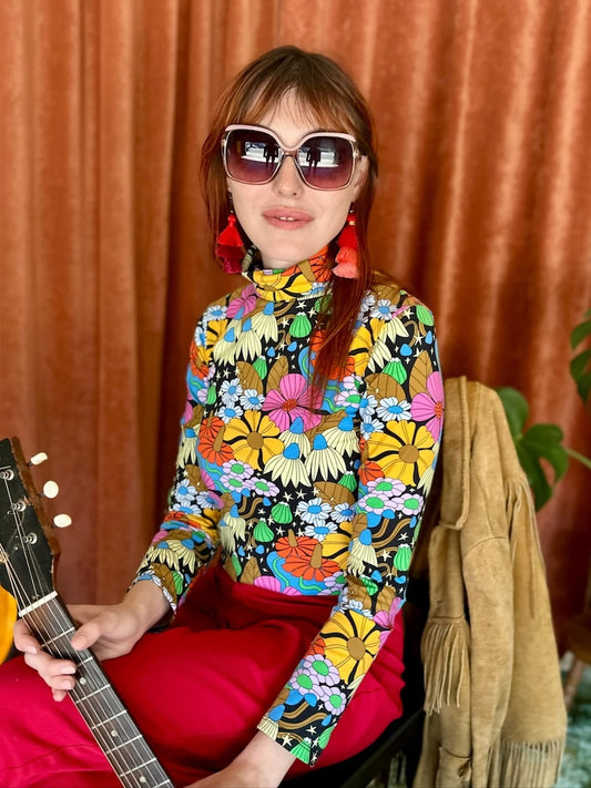 Nooworks Cosmic Floral Turtleneck