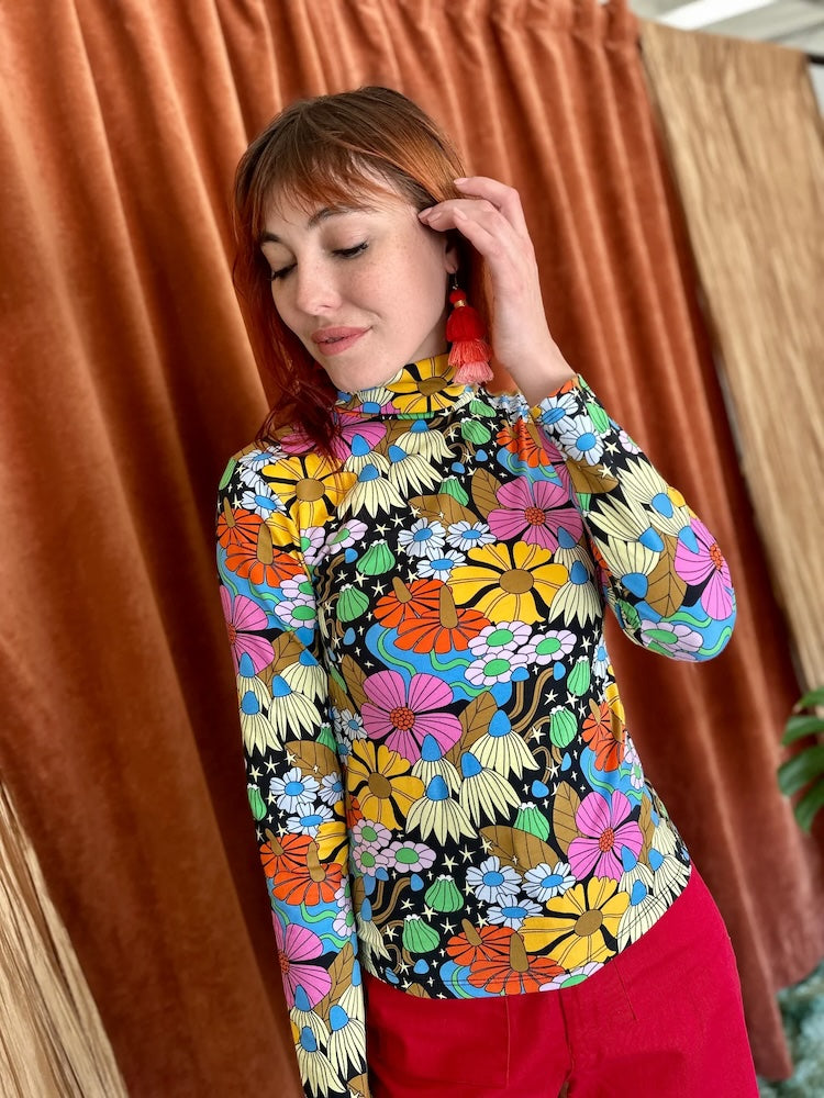 Nooworks Cosmic Floral Turtleneck