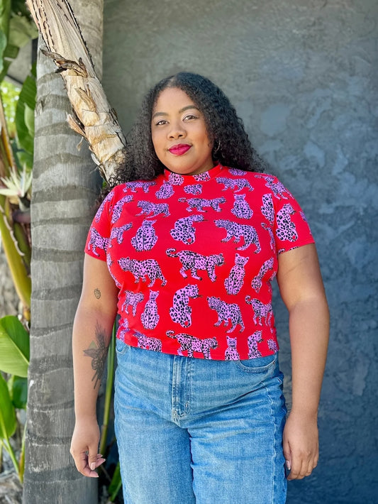 Nooworks Sondler Cat Mock Neck Top