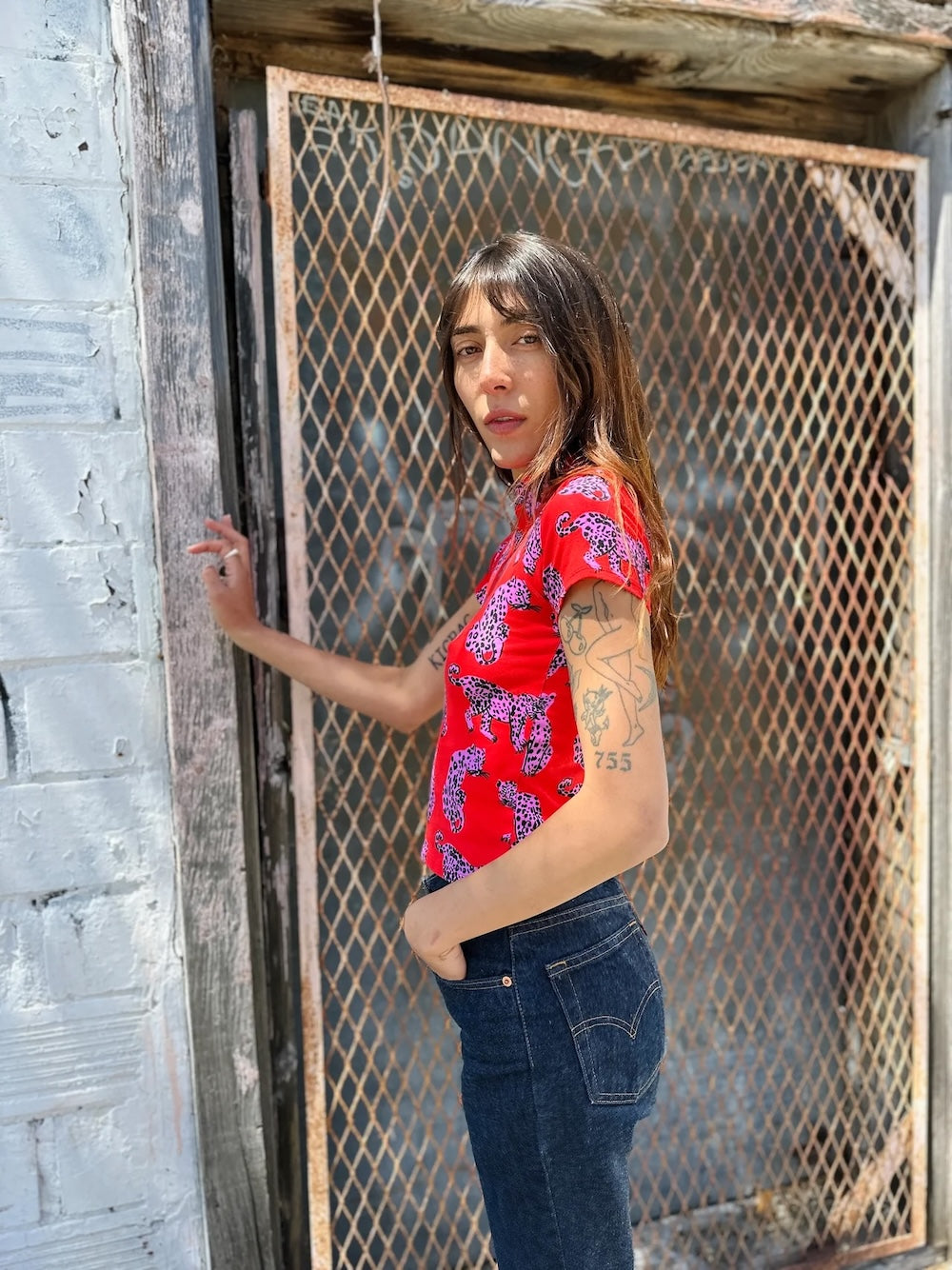 Nooworks Sondler Cat Mock Neck Top