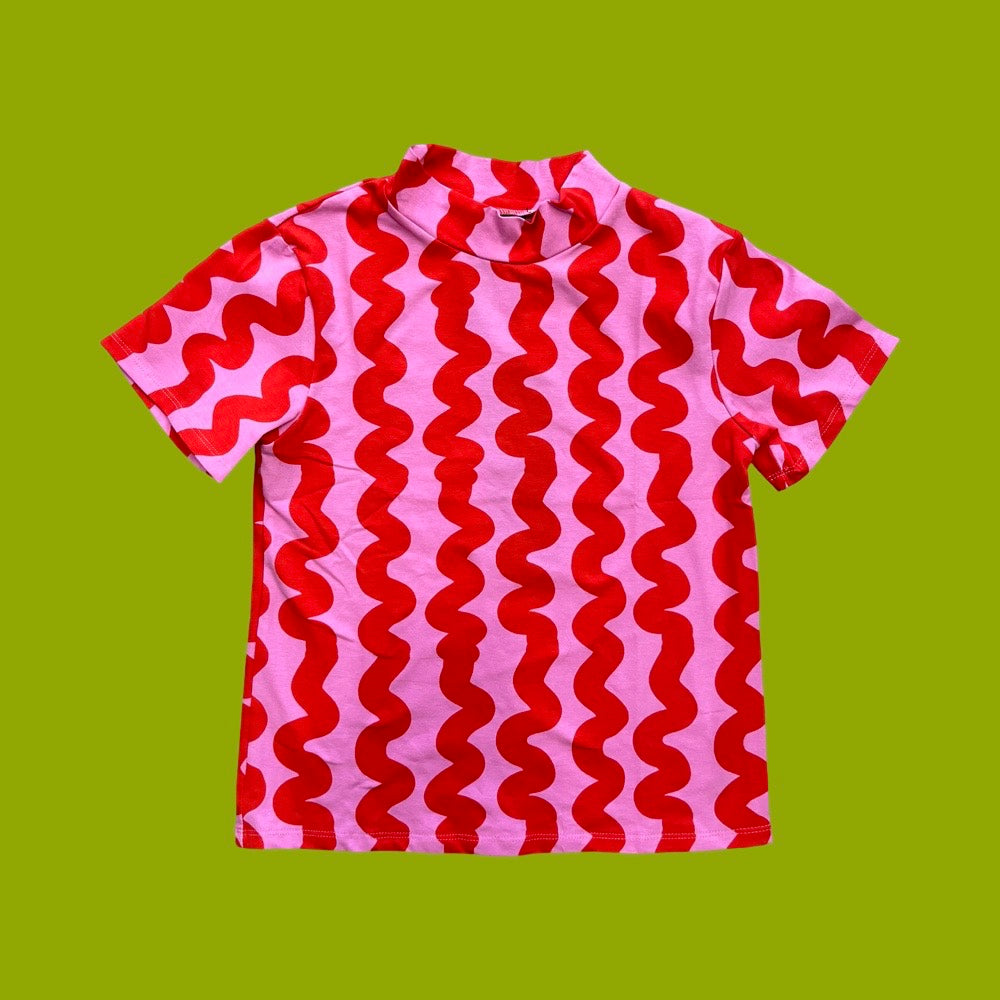 Nooworks Squiggle Mock Neck Top