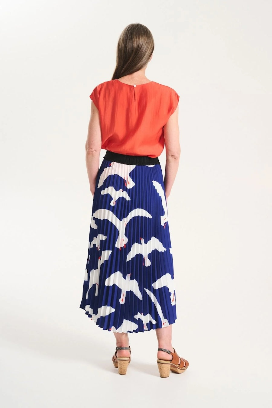 Olga de Polga Flock Pleated Skirt
