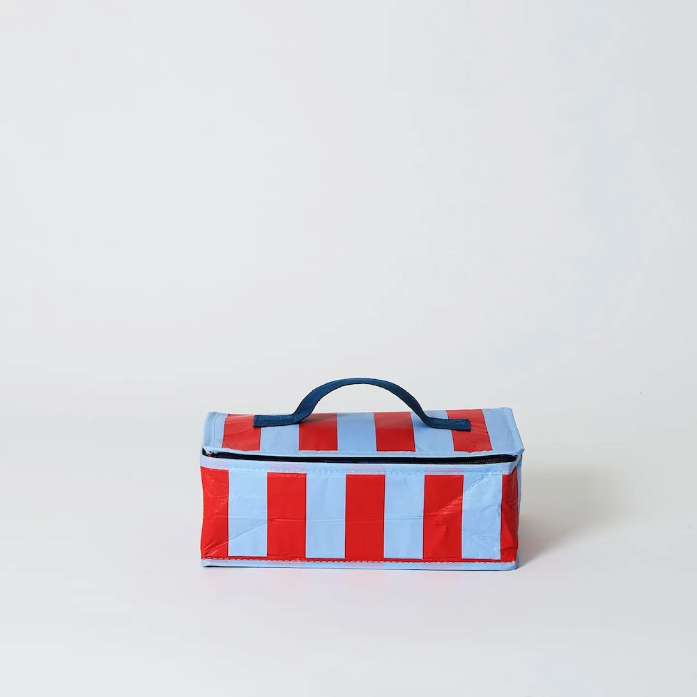 Project Ten Red Blue Stripe Takeaway Bag
