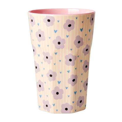 Rice Tall Cup - Flowers