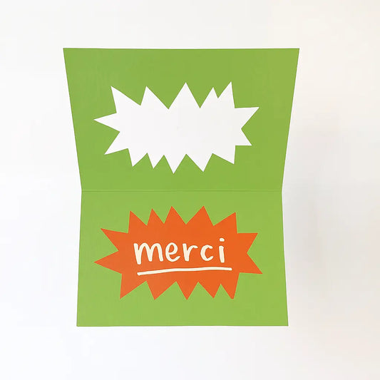 Rumble Cards Die Cut Merci Card
