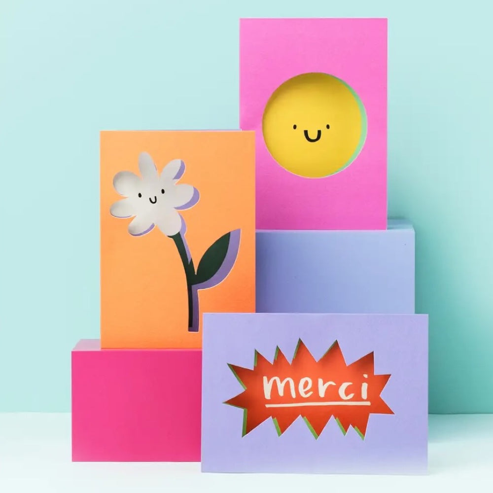 Rumble Cards Die Cut Merci Card