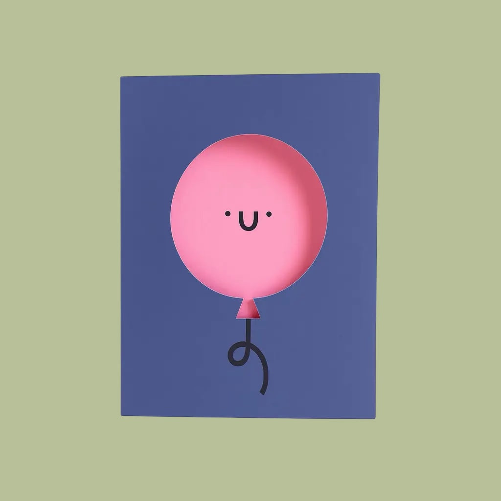 Rumble Cards Die Cut Balloon Card