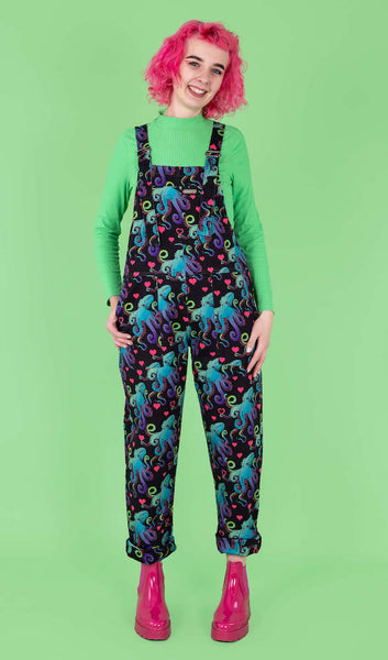 Run and Fly Octopus Love Twill Dungarees