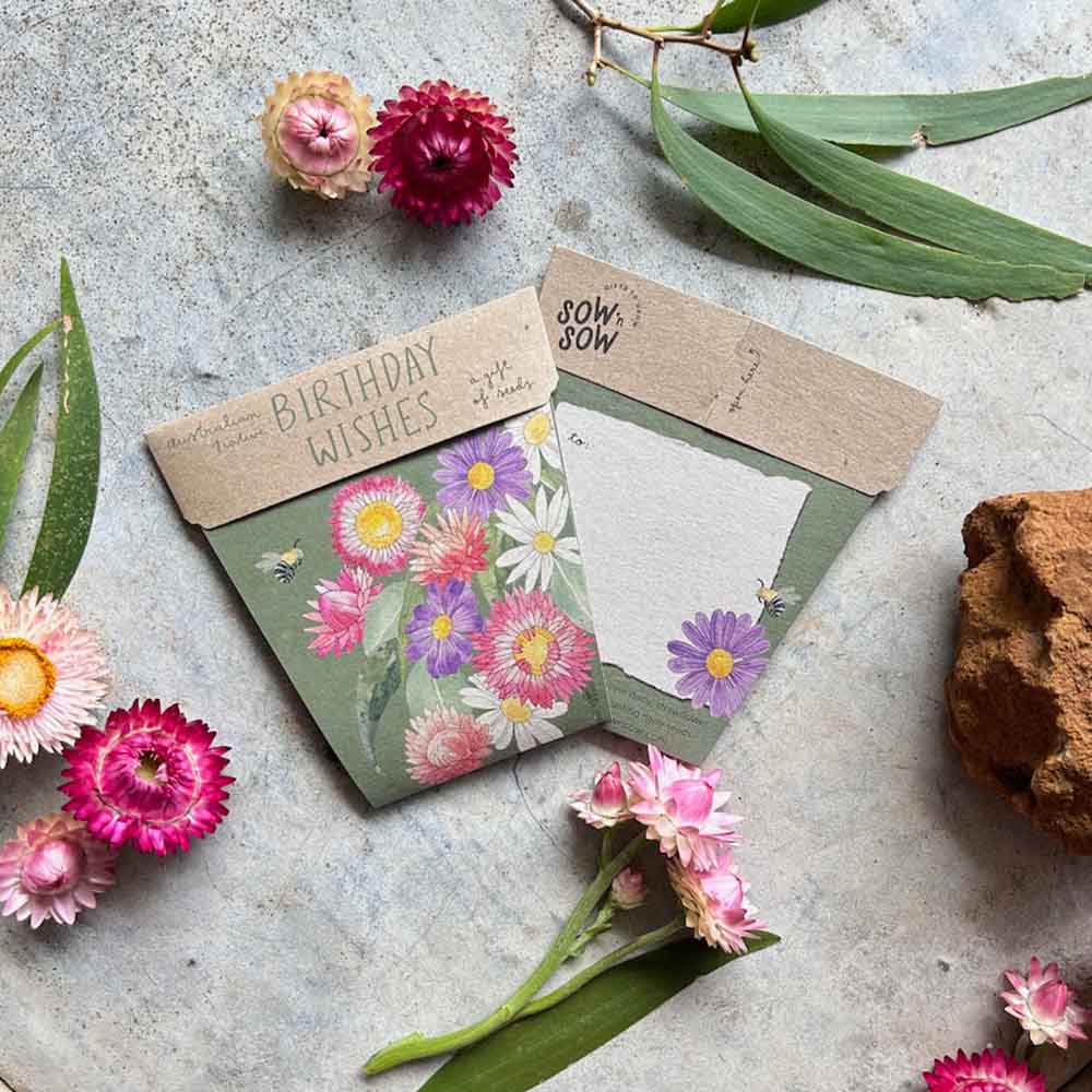 Sow 'n' Sow A Gift of Seeds - Birthday Wishes Australian Natives