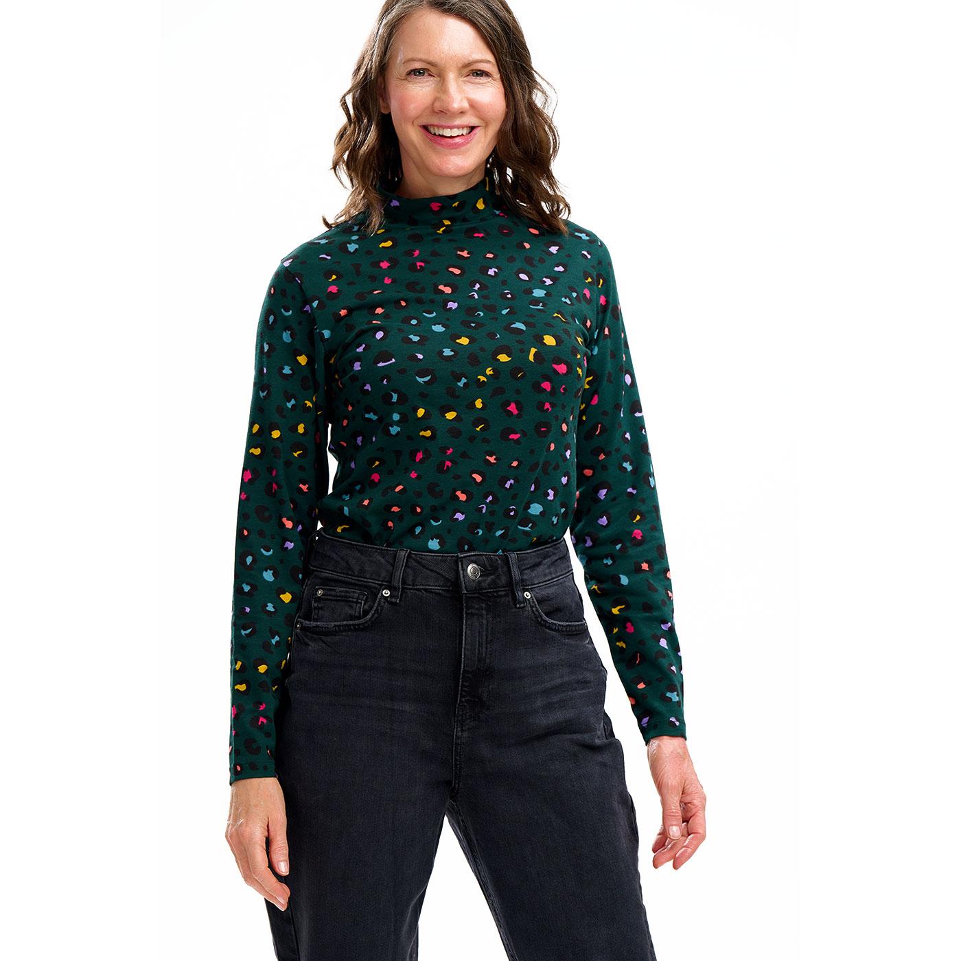 Sugarhill Brighton Annika Rainbow Leopard Top